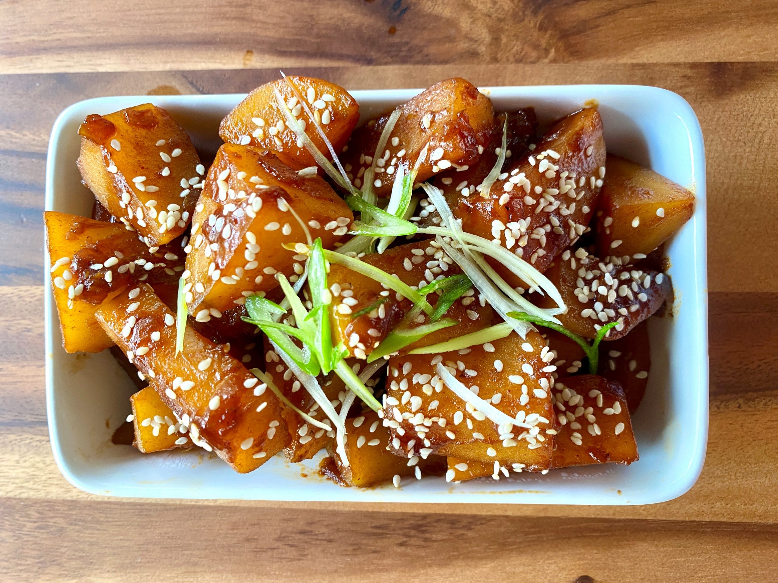 Braised U.S. Potatoes in Gochujang Honey Glaze - Potatoes USA